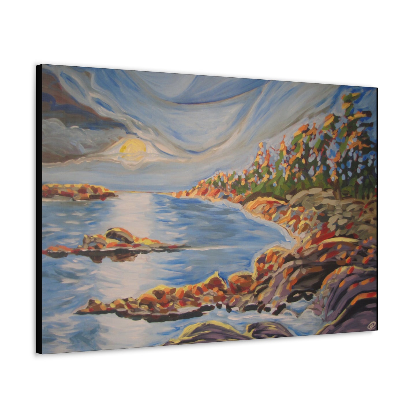Georgian Bay #7 Canvas Print by Peter Scott Elliott